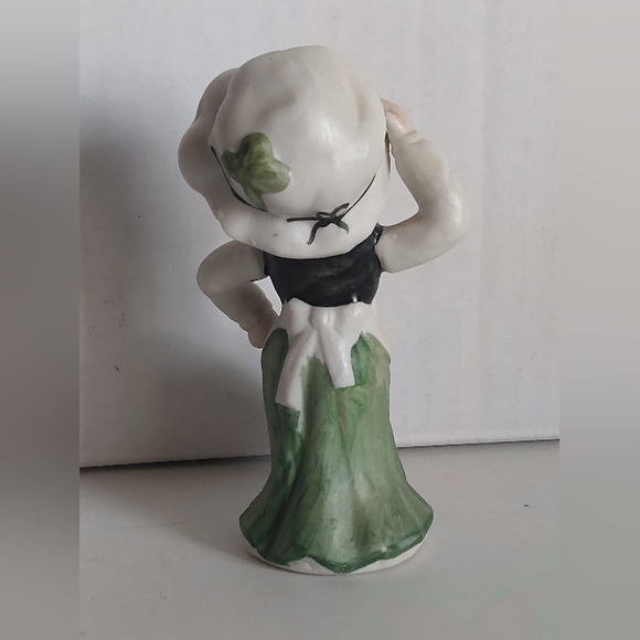 Vintage Ceramic Dancing Leprechaun Pixie Elf Girl - Picture 3 of 7